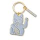 Lucky Cat Key Ring - Grey