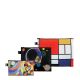 LOQI Set Zip Pockets Recycled | Delaunay, Kandisky, Mondrian