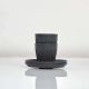 Huskee Espresso Cups 240ml, Set of 2 - Charcoal