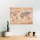 Παγκόσμιος Χάρτης Woody από Φελλό 90 x 60 cm - Old School