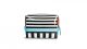 Washbag Small - Black Stripes
