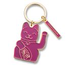 Lucky Cat Key Ring - Purple