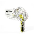 Crumpled City Map Athens