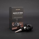 Iron & Glory Skull Wine Bottle Stopper Black