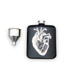 Iron & Glory Hip Flask with Heart Graphic