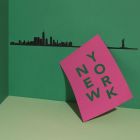 Διακοσμητικό Τοίχου The Line New York  XL - Black