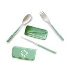 Travel sized reusable cutlery and case