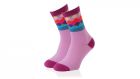 Κάλτσες Γυναικείες Ροζ με Πολύχρωμο Μοτίβο