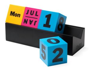 Cubes Perpetual Calendar CMYK - MoMA