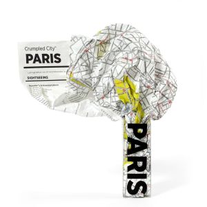 Crumpled City Map Paris