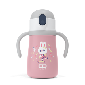 360ml Ισοθερμικό Μπουκάλι Monbento MB Stram - Pink Bunny