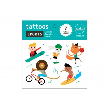 makii Προσωρινά Παιδικά Τατουάζ - Σπορ