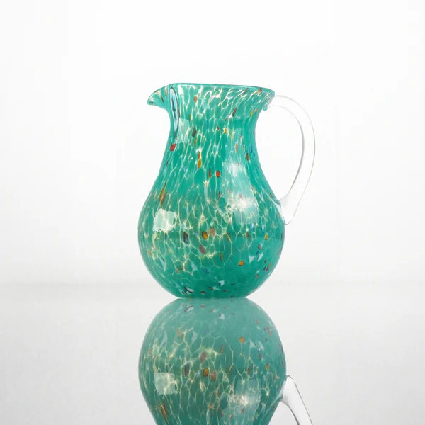 Murano Χειροποίητη Go.to Spotted Κανάτα Marine Green 22cm