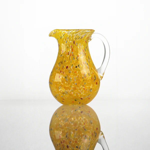 Murano Χειροποίητη Go.to Spotted Κανάτα Yellow 22cm