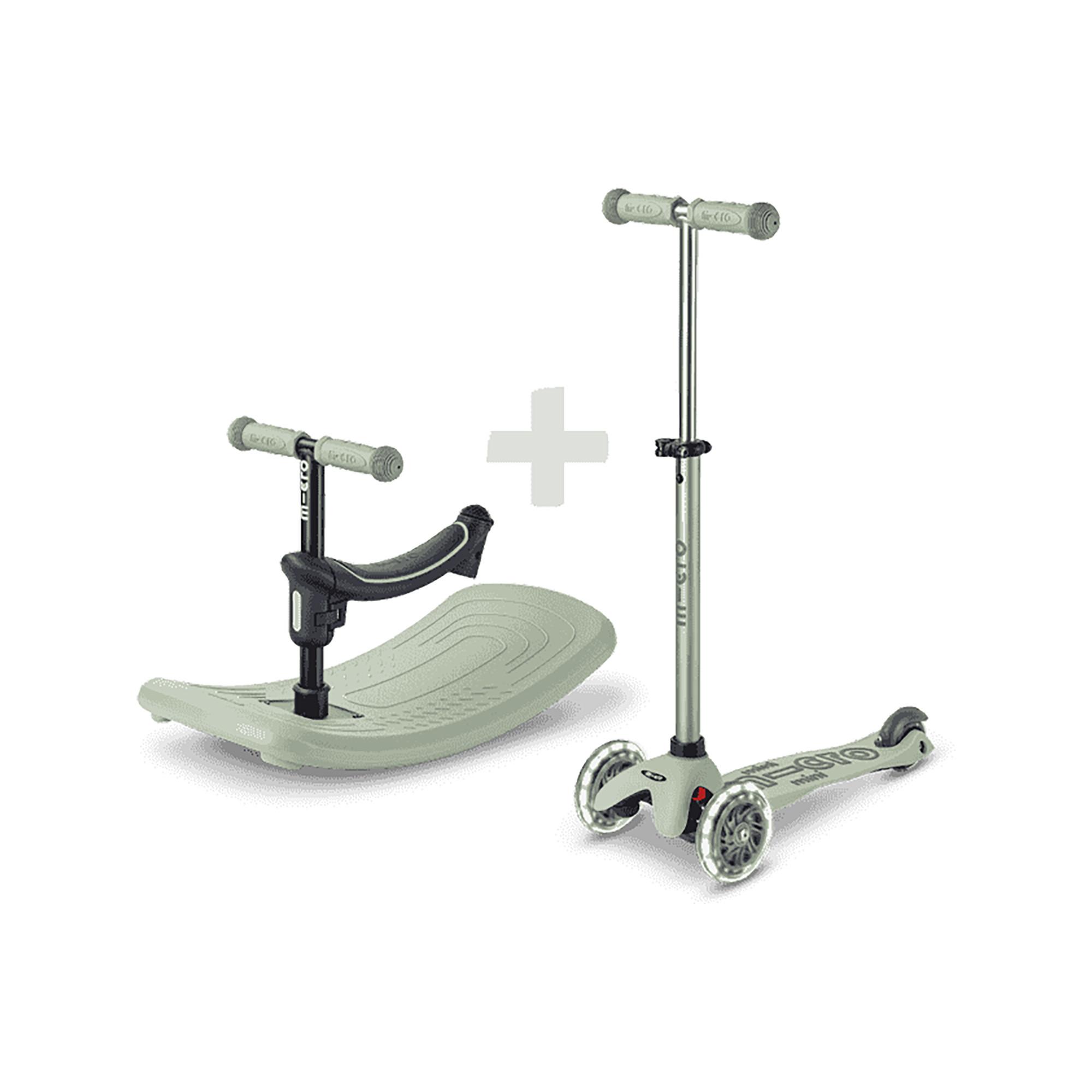 Mini Micro Deluxe Rock & Go LED Παστέλ Λαδί.