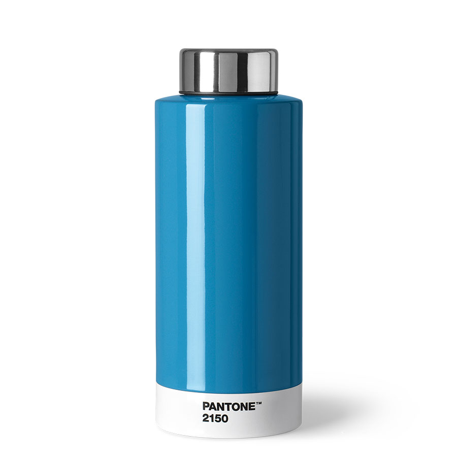 Pantone Steel Drinking Bottle Blue
