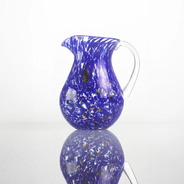 Murano Χειροποίητη Go.to Spotted Κανάτα Blue 22cm