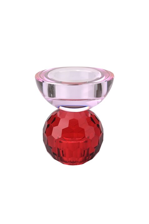 Sari Κρυστάλλινο Κηροπήγιο red/light pink, sprayed