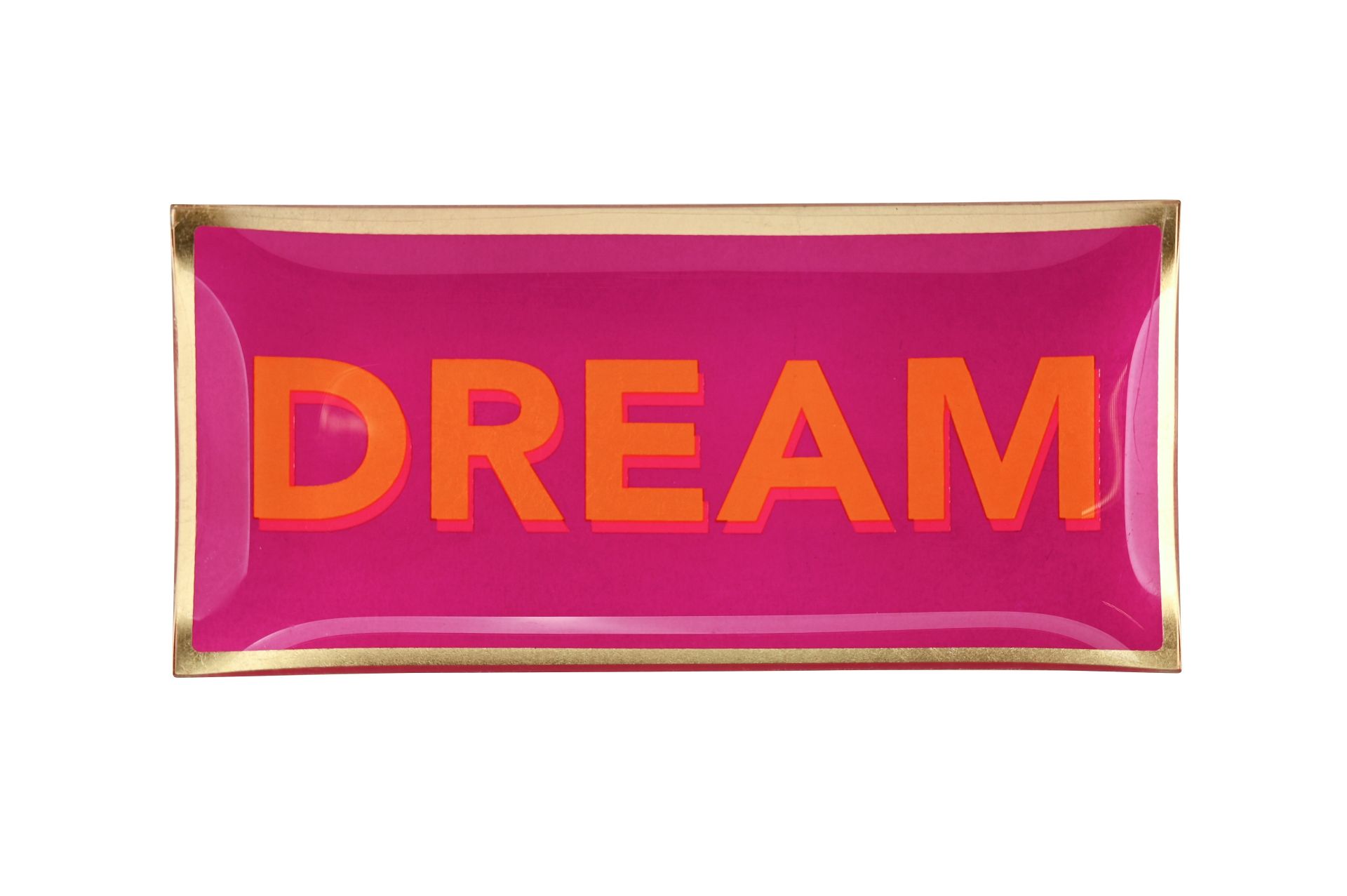 Love Plates, Γυάλινο Πιάτο L,dream, Νέον Μώβ
