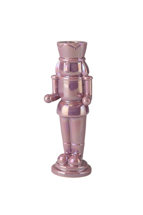 Κηροπήγιο SCHIACCIANOCI – Καρυοθραύστης, Βιολετή, Υ20,2εκ.