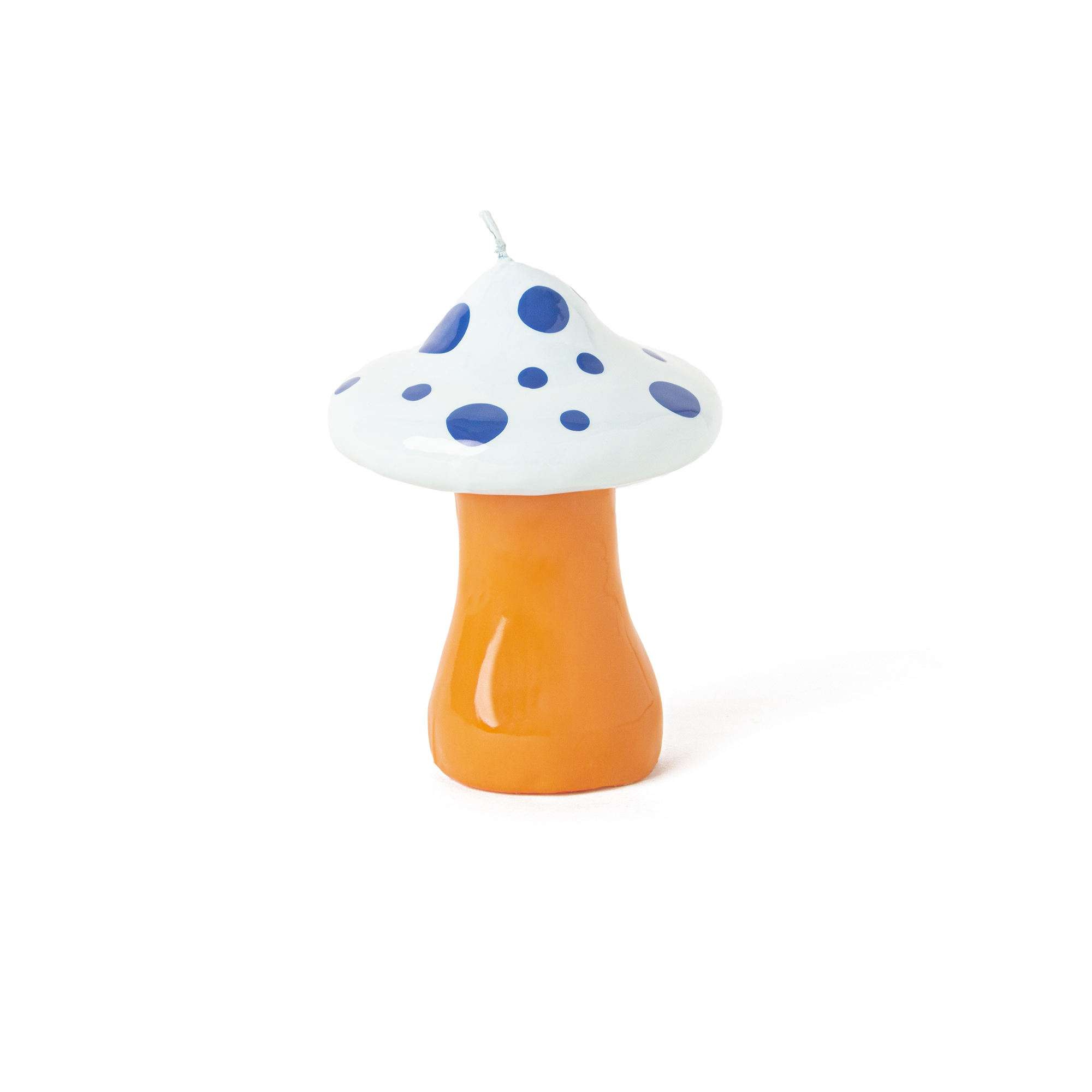 LARGE INDIGO BLUE MUSHROOM CANDLE HF