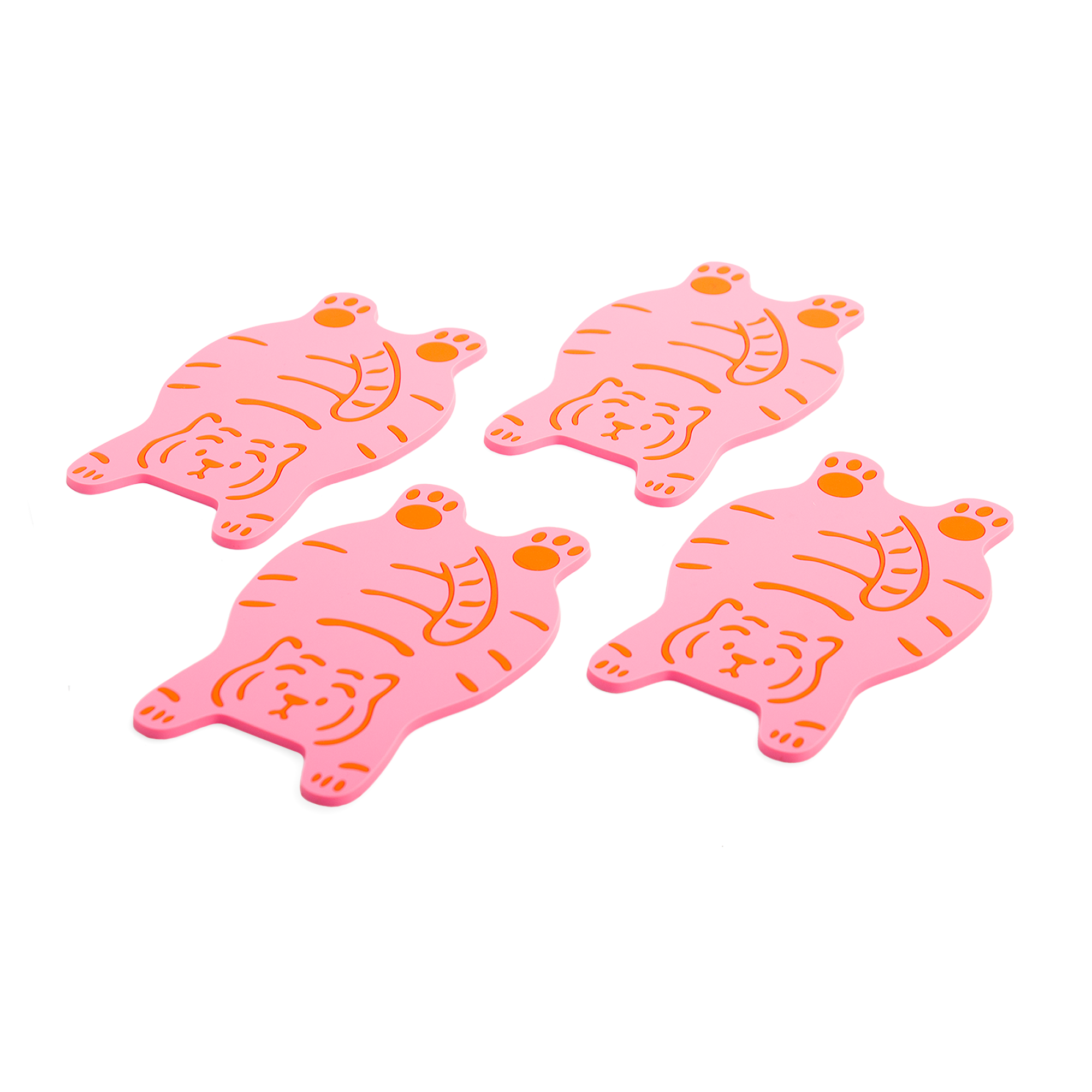 Σετ Σουβέρ 4 Τεμαχίων Tiger Pink