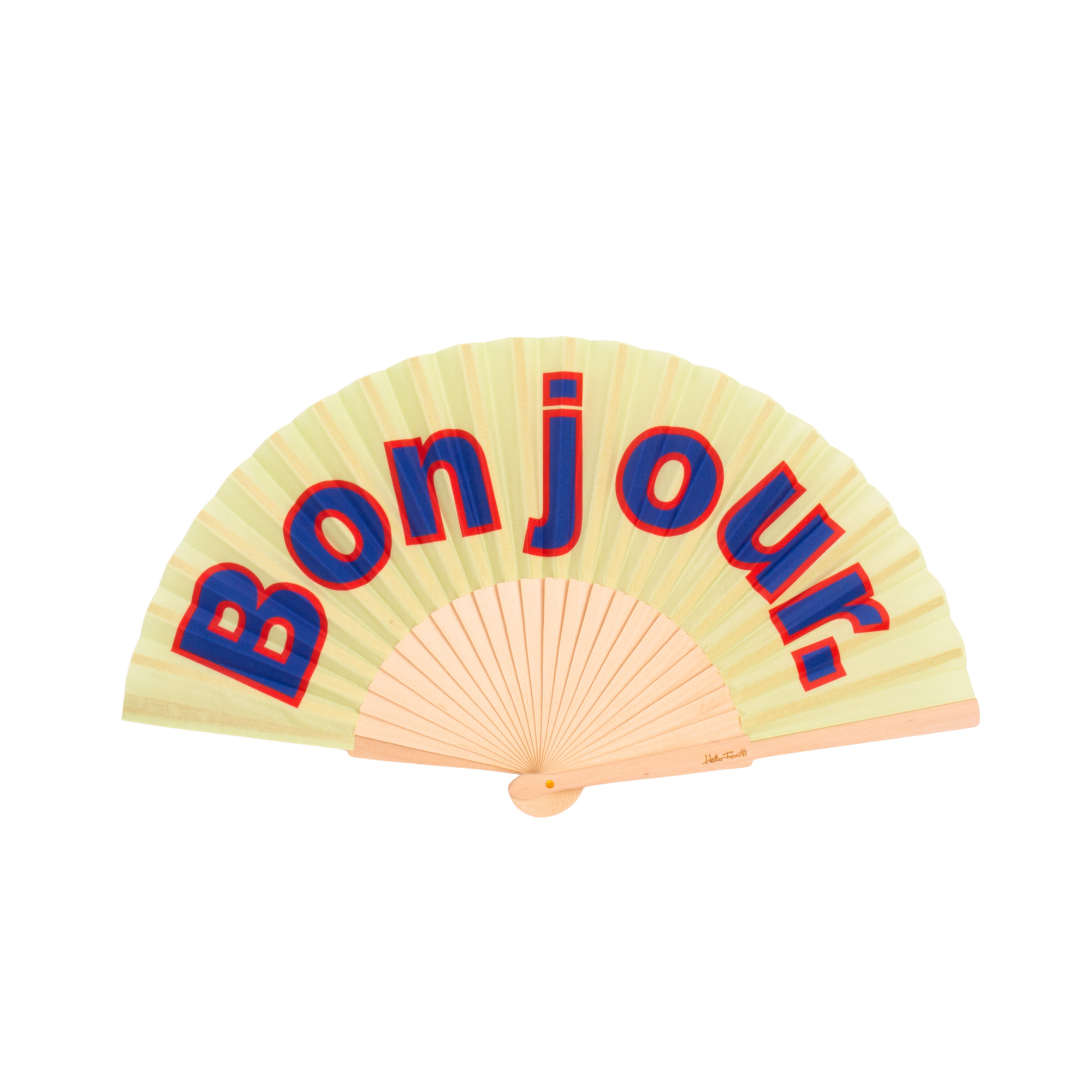Βεντάλια Bonjour Κίτρινη