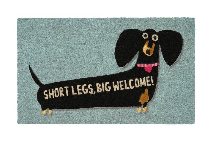 Πατάκι Εισόδου "Σκύλός Sausage" - Μπλε