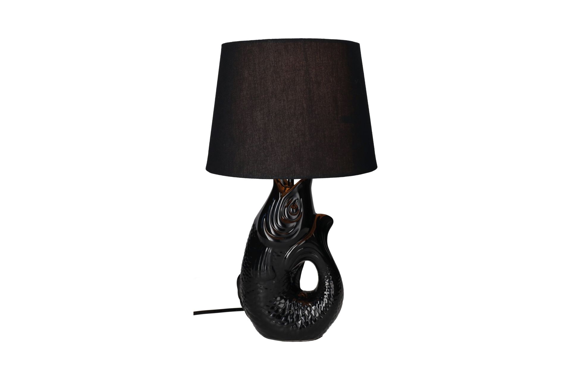 Monsieur Carafon 25,5x44x25,5 Λάμπα Ψάρι Μαύρο