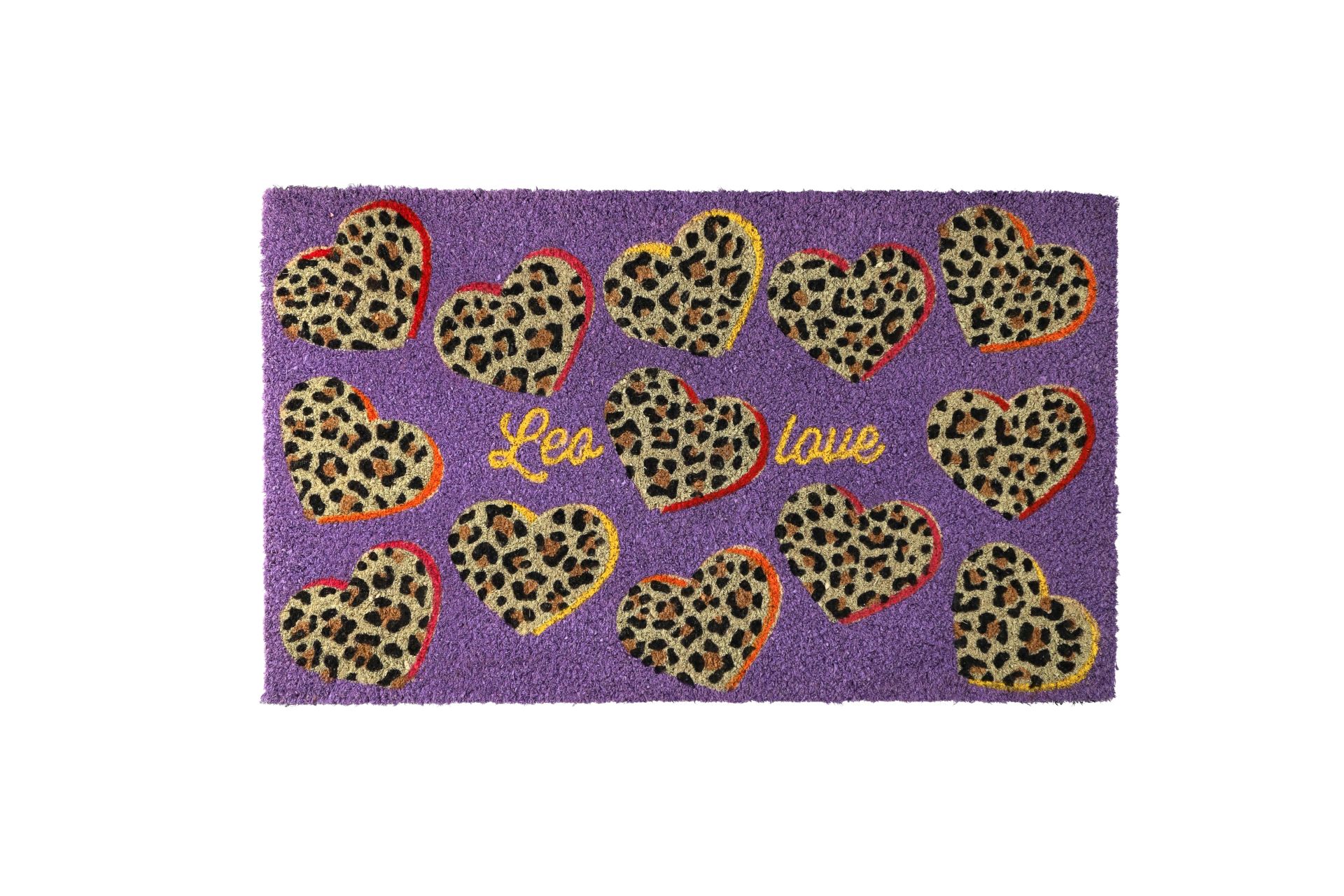 Gift Company Πατάκι Εισόδου 45x75 Leo Love Μωβ