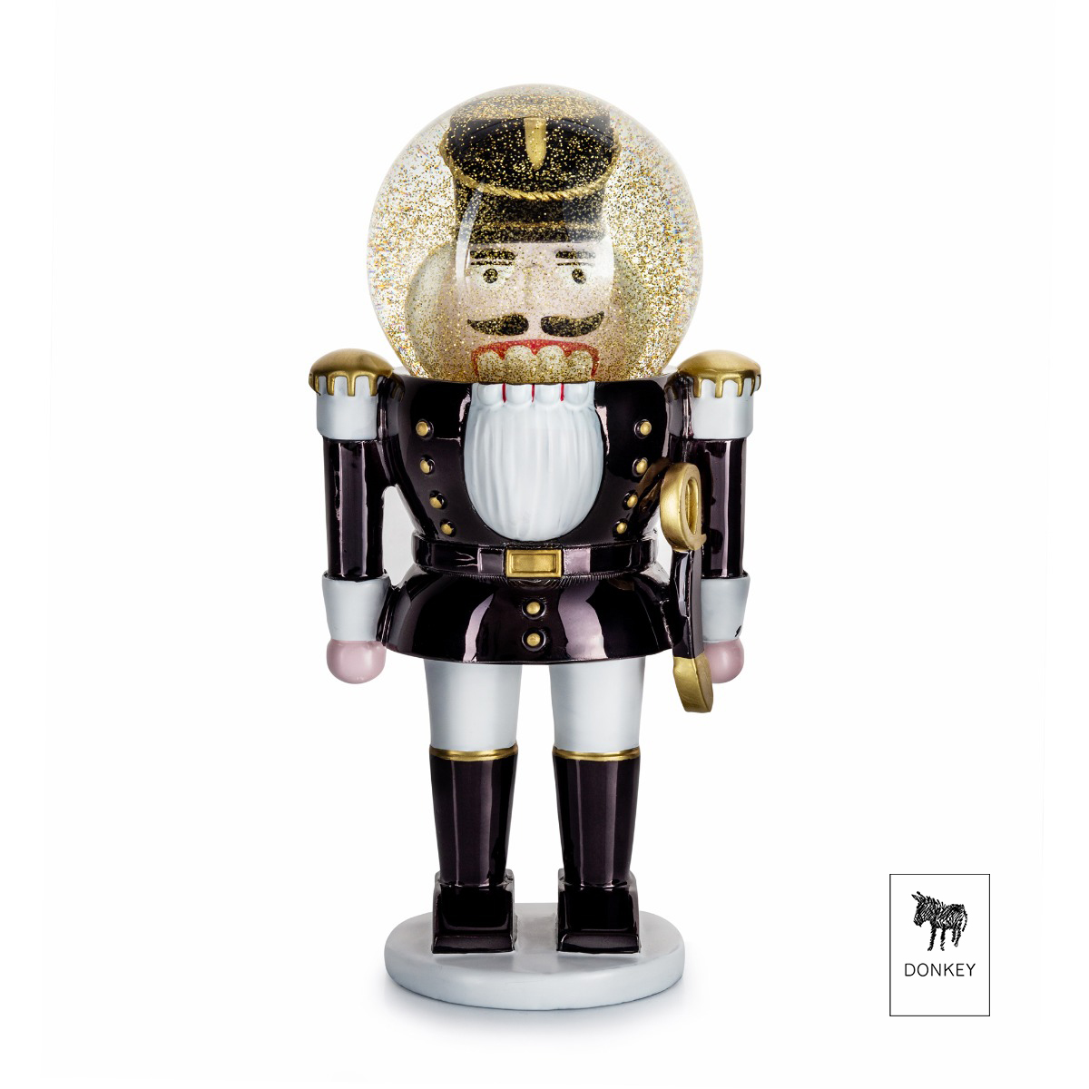 Snowglobe Καρυοθραύστης DONKEY, 17 cm - Μαύρο