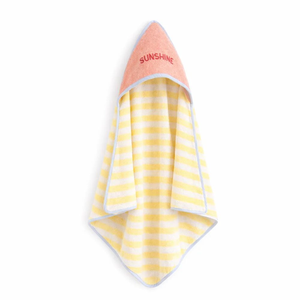 Baby Towel - Sunshine - Pink and Yellow - One Size