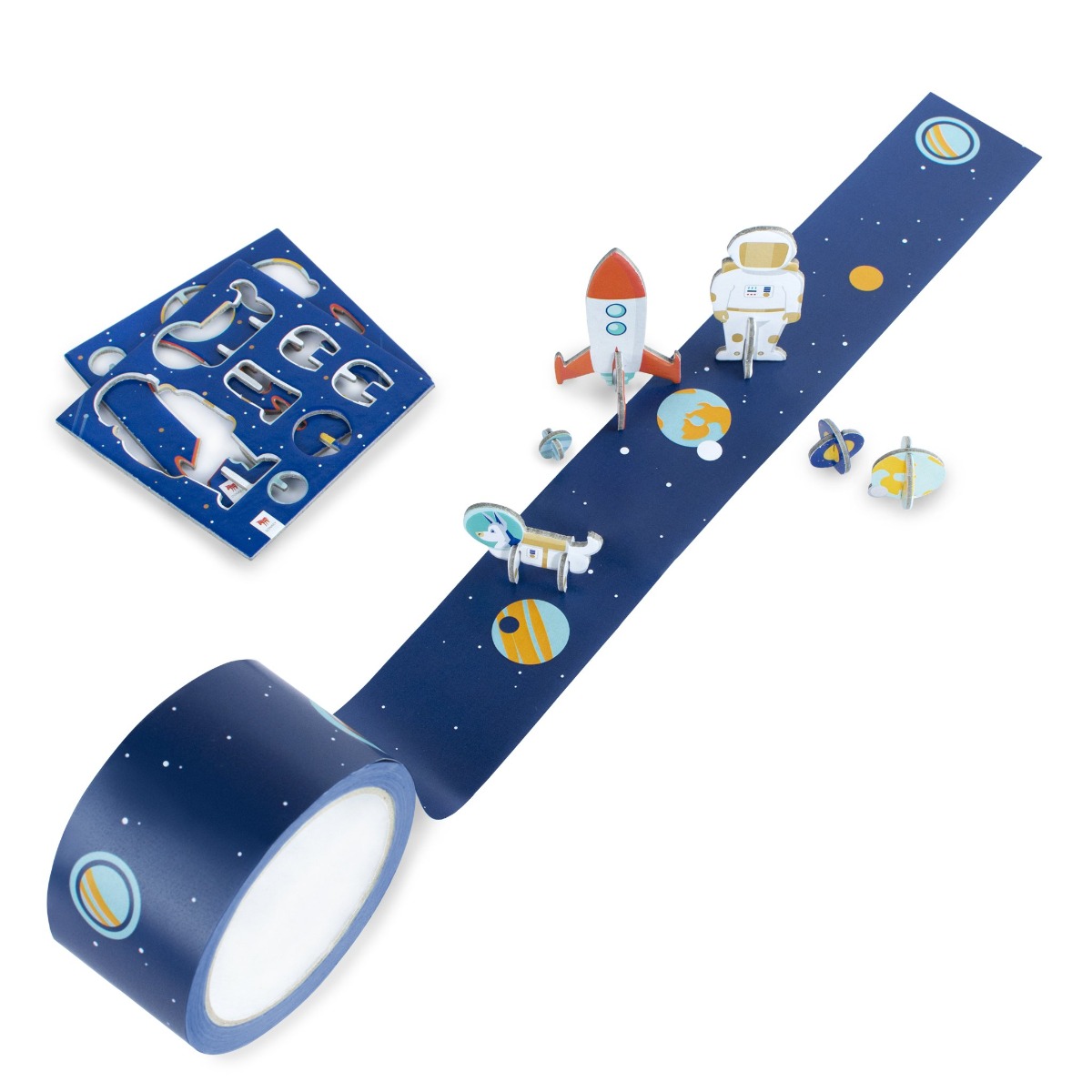 Παιχνίδι Χάρτινες Φιγούρες και Αυτοκόλλητη Ταινία Tape Gallery 20 m x 5 cm - Διάστημα