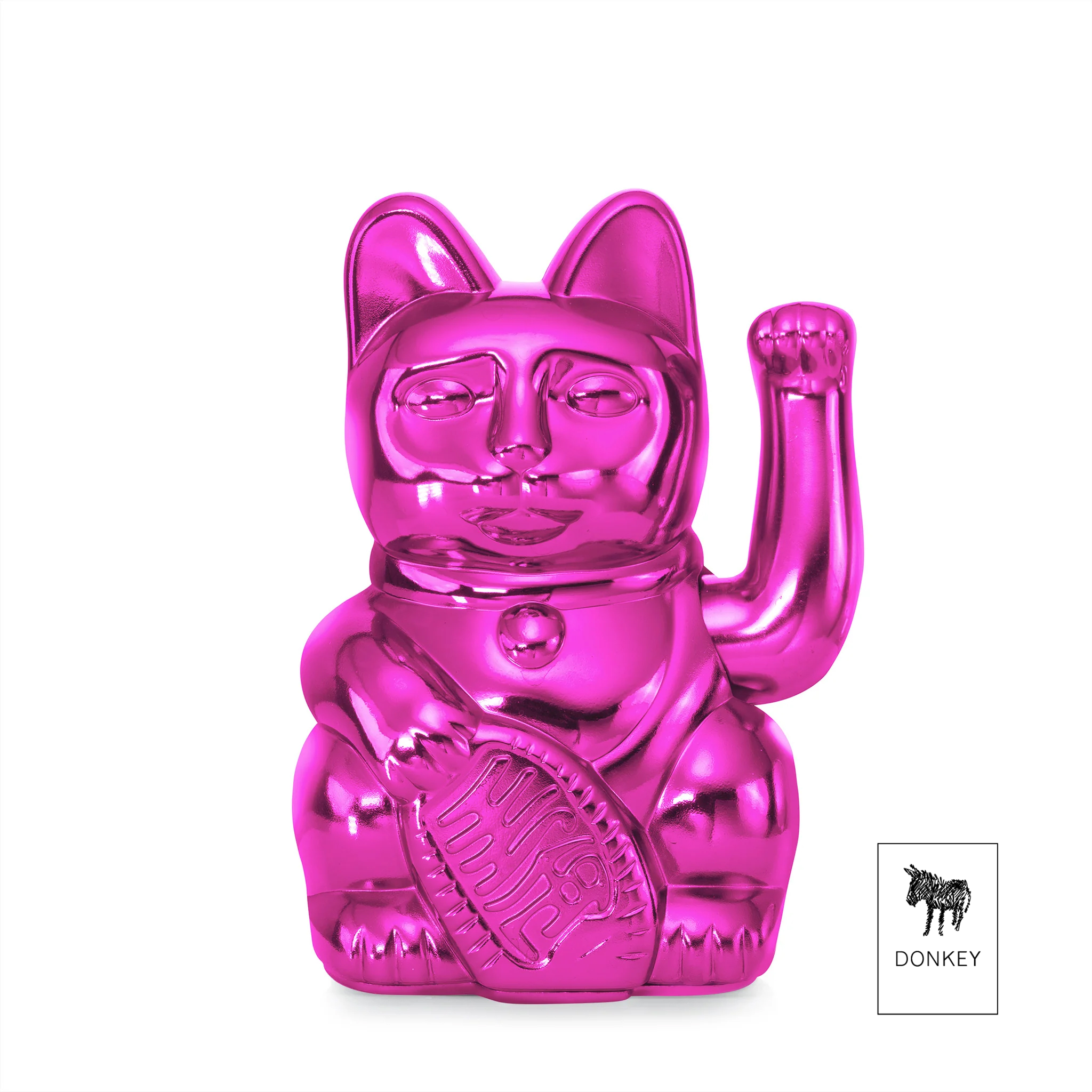 Τυχερή Γάτα Maneki Neko - Cosmic Edition Venus DONKEY σε Γυαλιστερό Ροζ, 15cm