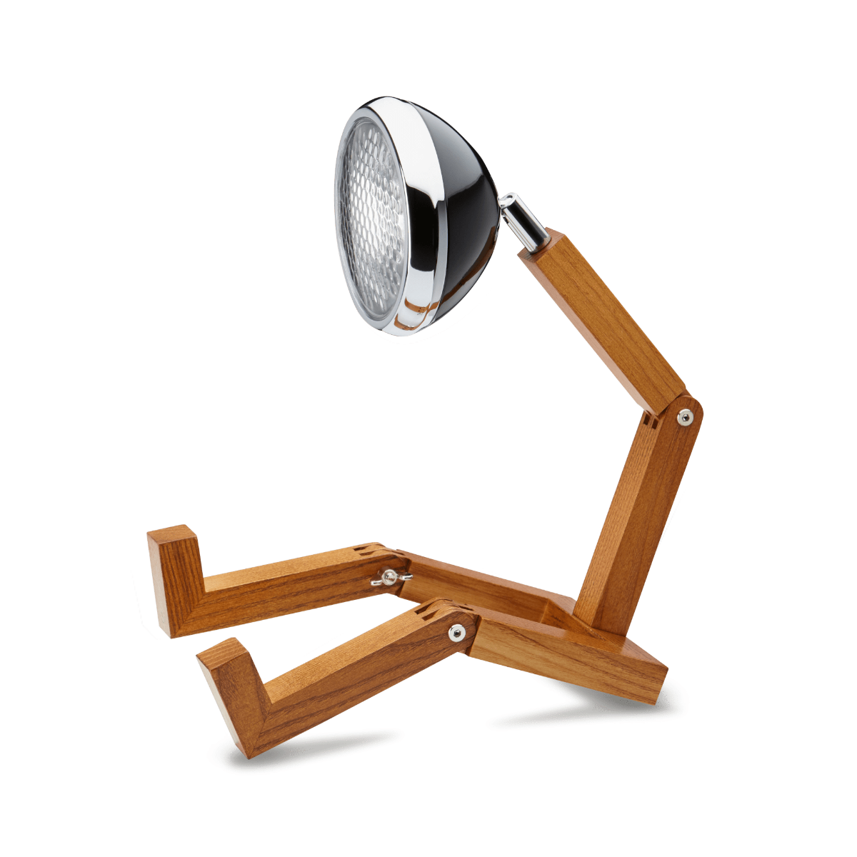 Φωτιστικό Χειροποίητο Ξύλινο LED Mr. Wattson, 40cm | Fashion Black