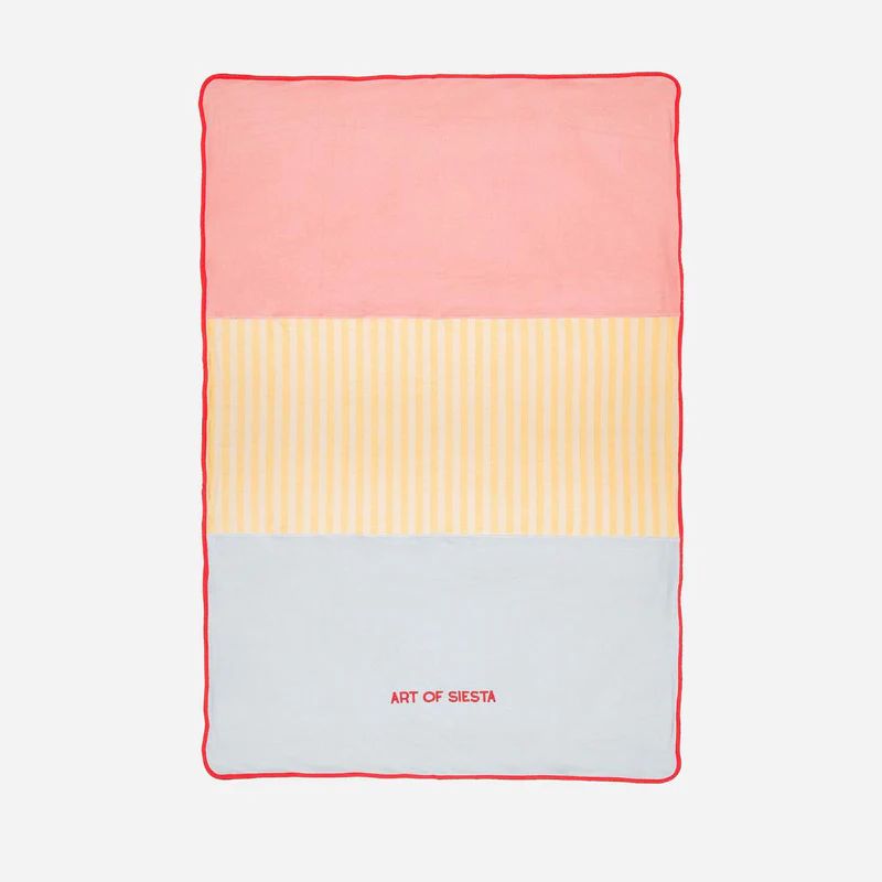 Family Towel - Art of Siesta - Pink and Yellow - One Size