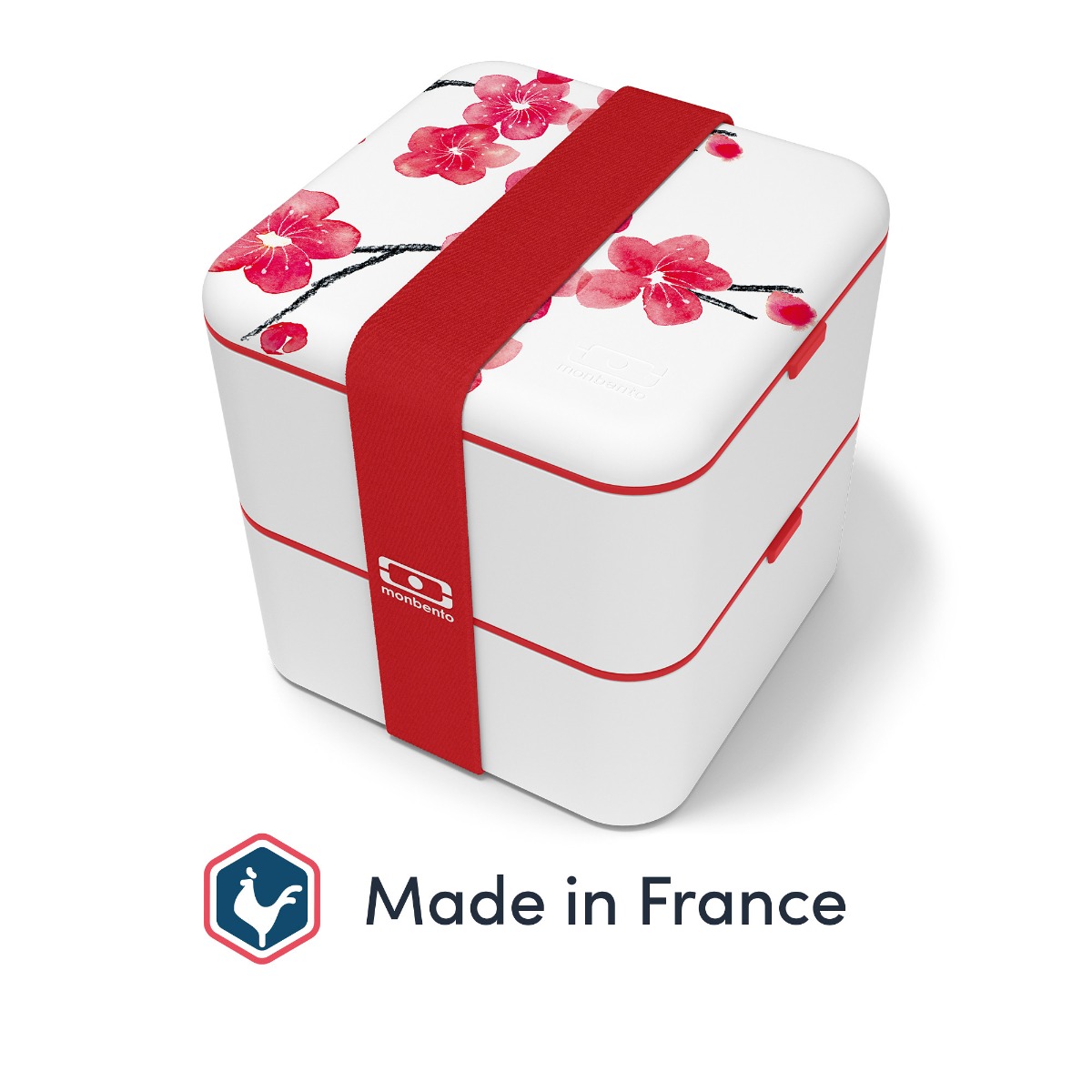 1.7L Δοχείο Φαγητού Monbento MB Square (PP) Made in France - Graphic Blossom