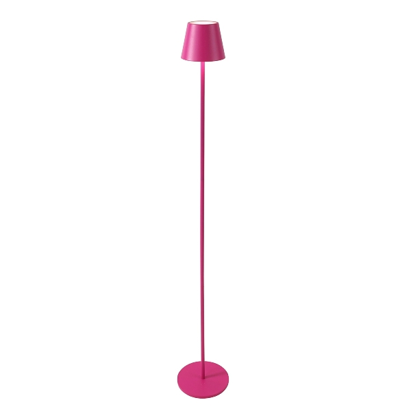 LED floor lamp Lys, magenta