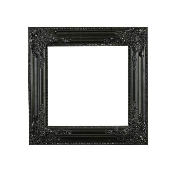Ξύλινο Κάδρο από Ευκάλυπτο 42x42cm - Μαύρο