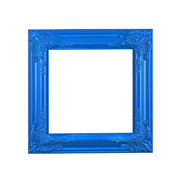 Ξύλινο Κάδρο από Ευκάλυπτο 42x42cm - Μπλε