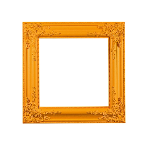 Ξύλινο Κάδρο από Ευκάλυπτο 42x42cm - Πορτοκαλί
