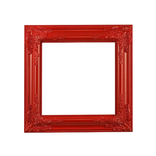 Ξύλινο Κάδρο από Ευκάλυπτο 42x42cm - Κόκκινο