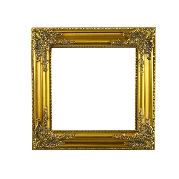 Ξύλινο Κάδρο από Ευκάλυπτο 42x42cm - Χρυσό