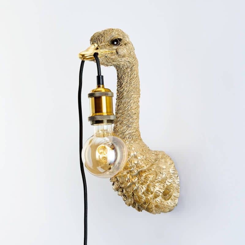 Wall lamp Baby FJ, gold polyresin