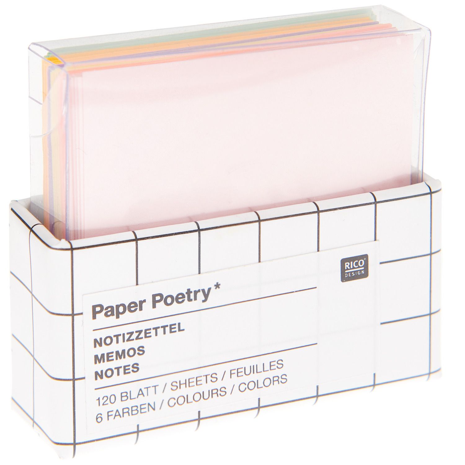 Memo Box Πολύχρωμο 5x5cm