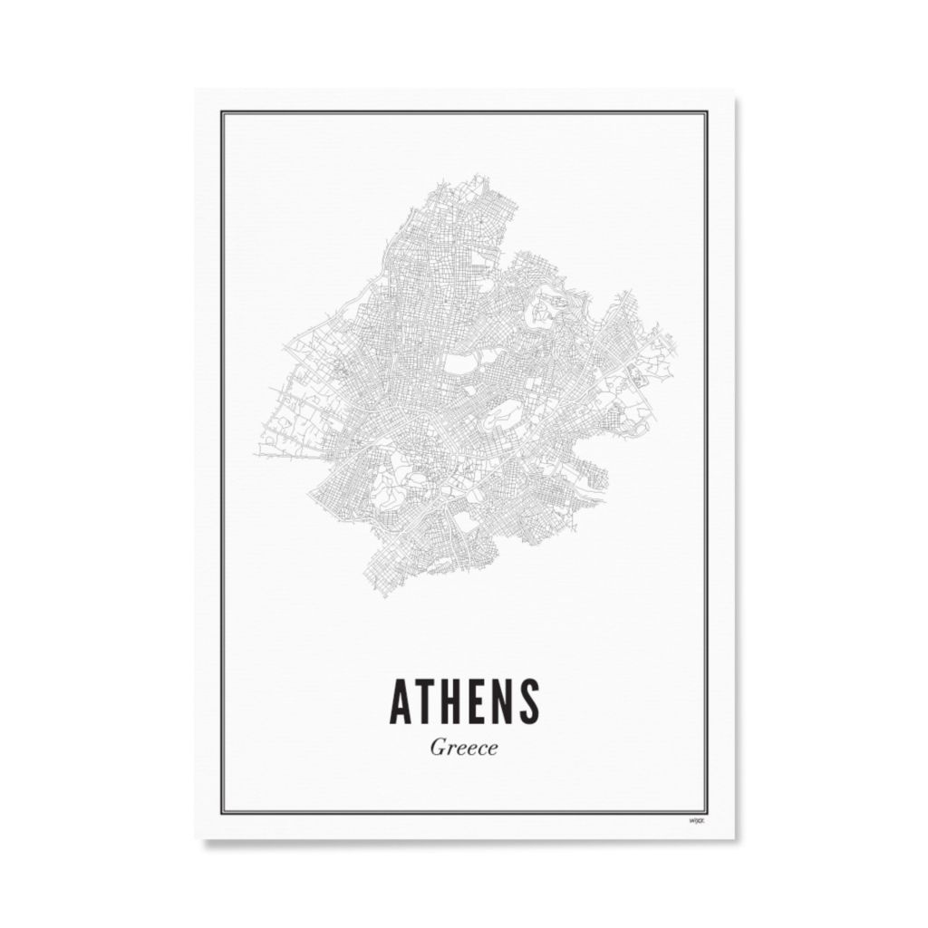 WIJCK. Αφίσα Αθήνα - A3 (30 x 40cm)