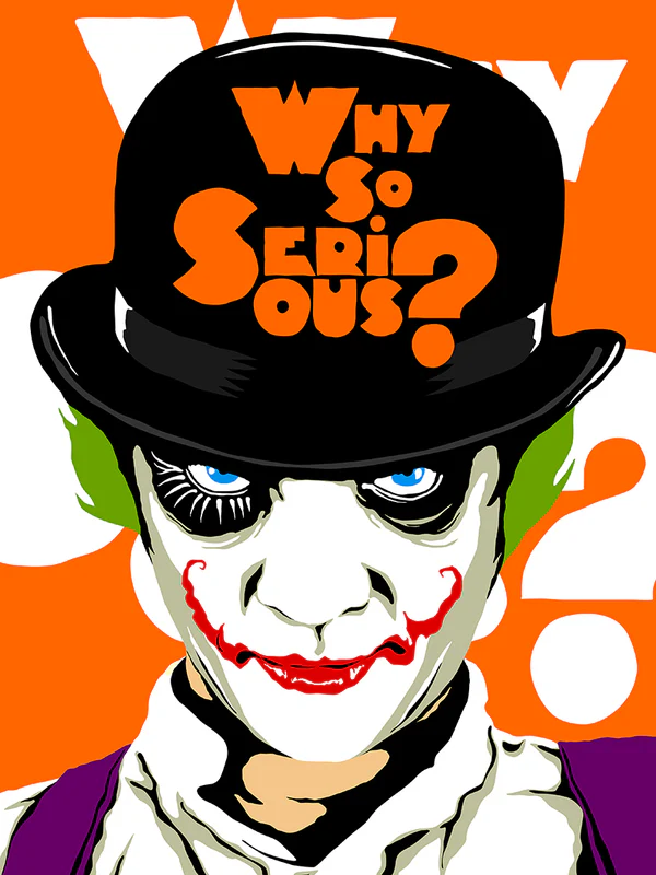 Fine Art Print Αφίσα A Clockwork Joker by Butcher Billy 30x40cm