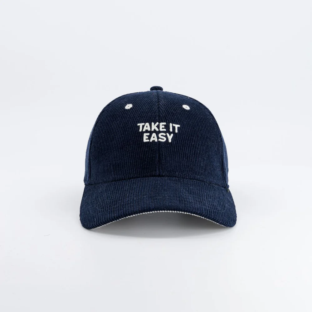 Cap Corduroy Blue | Take it easy Ενηλίκων