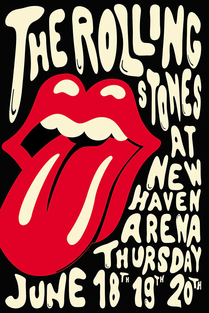 Αφίσα CONCERTS - Rolling Stones New Haven Arena - 30 x 40 cm