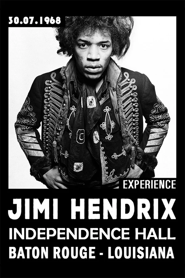 Fine Art Print Αφίσα Jimi Hendrix 1968 30x40cm